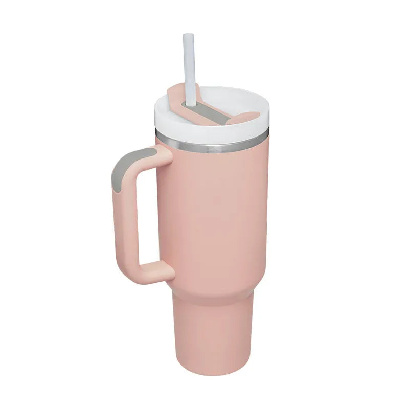 Elegant Bay Leaf Tumbler – 40oz Soft Matte Finish