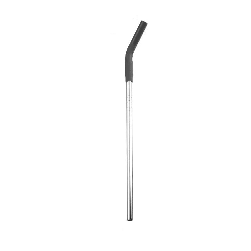 Elite Straw Set – Silicone-Tip Stainless Straws + Cleaning Brush