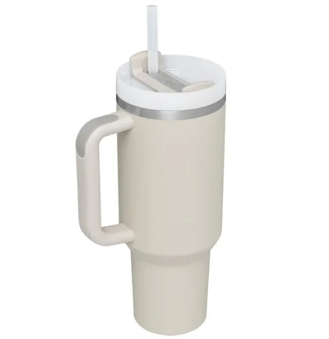 Elegant Bay Leaf Tumbler – 40oz Soft Matte Finish