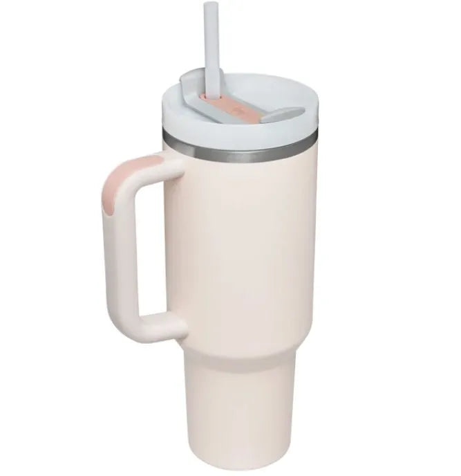 Elegant Bay Leaf Tumbler – 40oz Soft Matte Finish