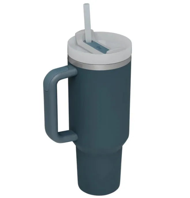 Elegant Bay Leaf Tumbler – 40oz Soft Matte Finish