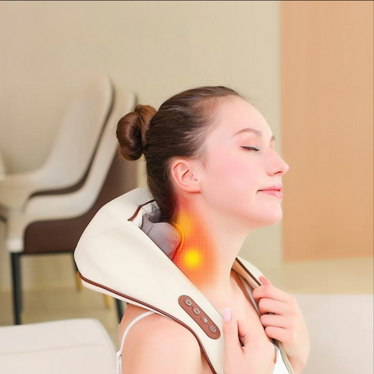 Wireless Neck & Shoulder Massager – Brushless Motor, Kneading Massage Shawl