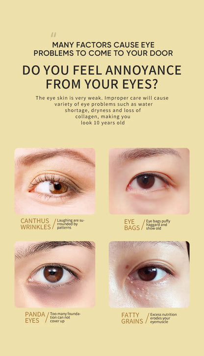Golden Avocado Eye Mask Set – Anti-Dark Circles & Firming Care