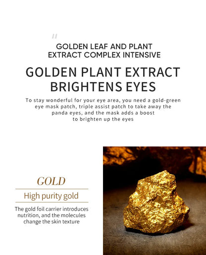 Golden Avocado Eye Mask Set – Anti-Dark Circles & Firming Care