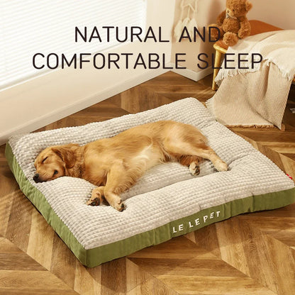 Warm Dog Bed – Soft Fleece Blanket & Detachable Cushion for Pets