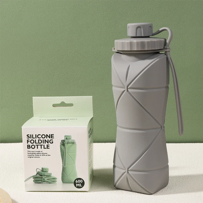 Silicone Folding Cup – Portable Travel & Outdoor Sports Water Bottle
