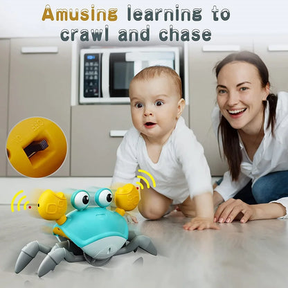 Dancing Crab Interactive Toy – Crawling & Escape Fun for Babies