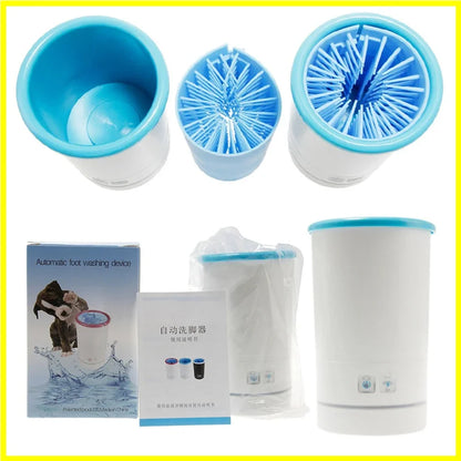 Automatic Foot Washer – Portable Pet Paw Cleaner for Dogs & Cats, Low Noise
