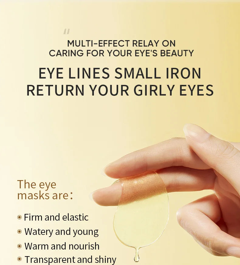 Golden Avocado Eye Mask Set – Anti-Dark Circles & Firming Care