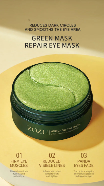 Golden Avocado Eye Mask Set – Anti-Dark Circles & Firming Care
