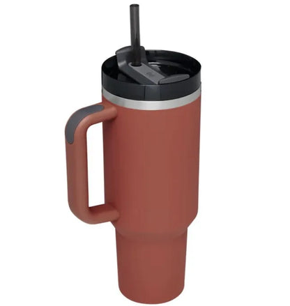 Elegant Bay Leaf Tumbler – 40oz Soft Matte Finish