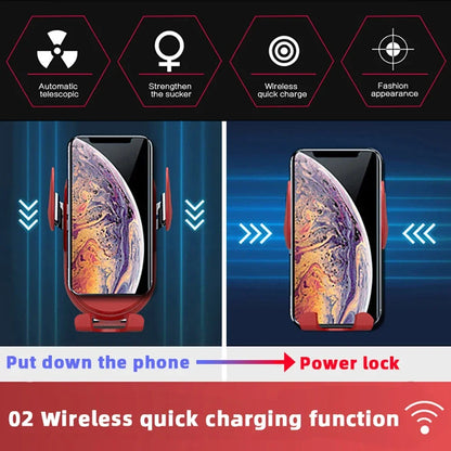 Smart Car Wireless Charger Phone Holder