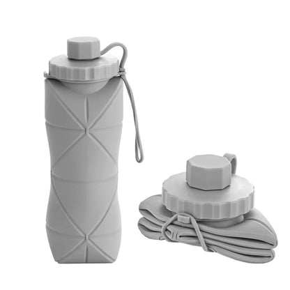 Silicone Folding Cup – Portable Travel & Outdoor Sports Water Bottle