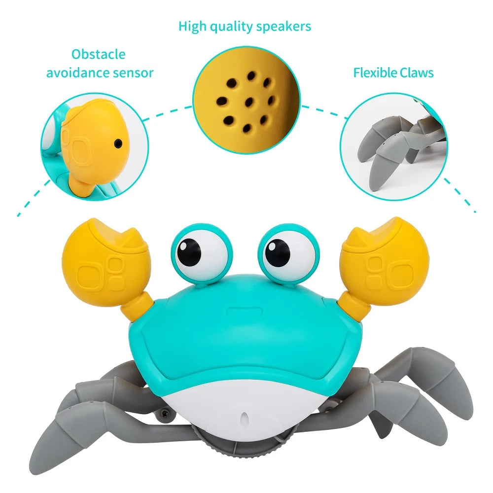 Dancing Crab Interactive Toy – Crawling & Escape Fun for Babies