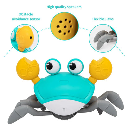 Dancing Crab Interactive Toy – Crawling & Escape Fun for Babies