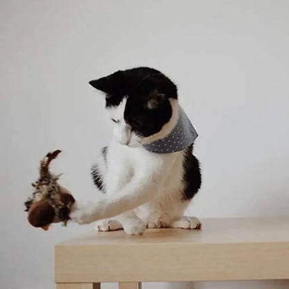 Interactive Bird Toy for Cats with Sound and Catnip