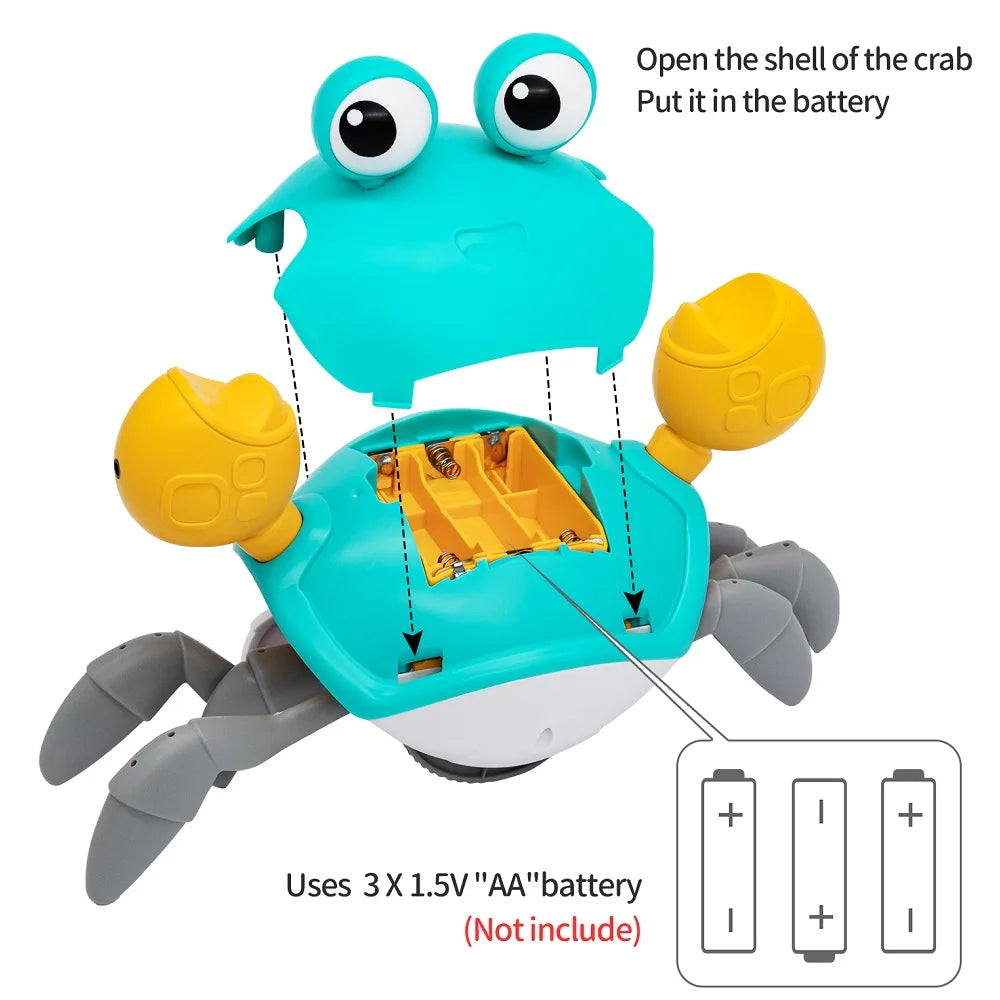Dancing Crab Interactive Toy – Crawling & Escape Fun for Babies