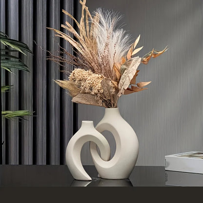 Serene Sculptures: Abstract Ceramic Vases for Artistic Expression