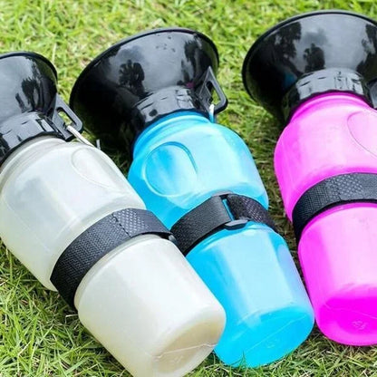 500ml Portable Dog Water Bottle – Travel Cup & Feeder for Dogs