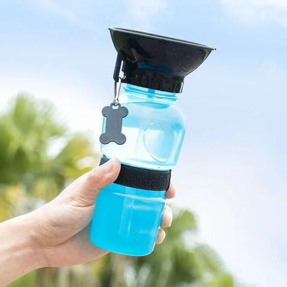 500ml Portable Dog Water Bottle – Travel Cup & Feeder for Dogs