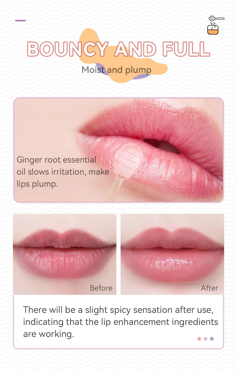 DEROL Ginger Extract Peppermint Lip Plumper