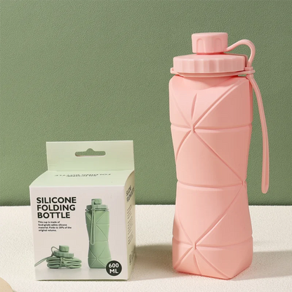 Silicone Folding Cup – Portable Travel & Outdoor Sports Water Bottle