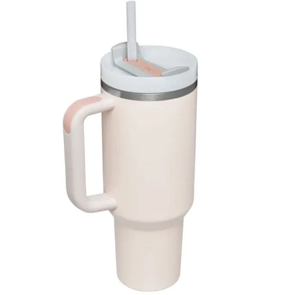 Elegant Bay Leaf Tumbler – 40oz Soft Matte Finish