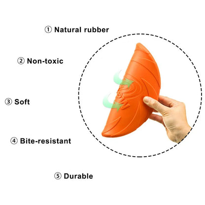 Bite-Resistant Flying Disc – Interactive Training Toy for Dogs & Puppies