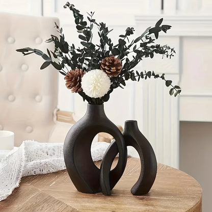 Serene Sculptures: Abstract Ceramic Vases for Artistic Expression