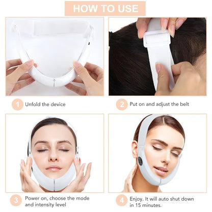 V Face Massager – Lift, Sculpt & Glow with 5 Modes