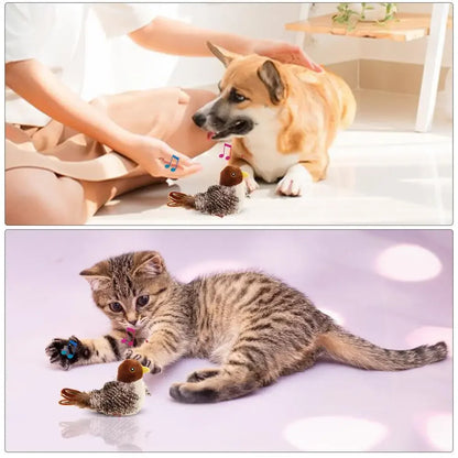 Interactive Bird Toy for Cats with Sound and Catnip