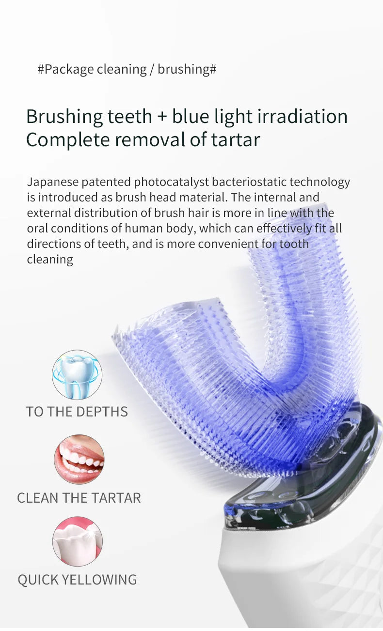 Electric Toothbrush for Adult Automatic Intelligent Rechargeable