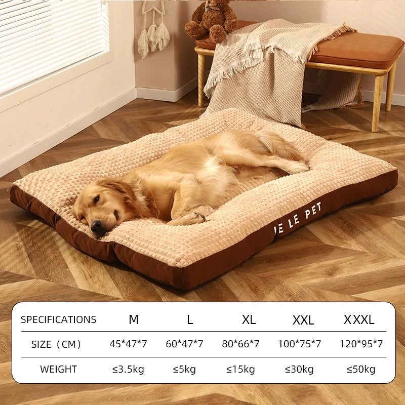 Warm Dog Bed – Soft Fleece Blanket & Detachable Cushion for Pets