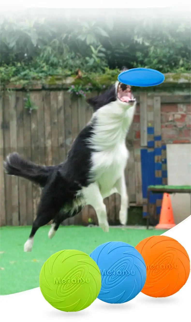 Bite-Resistant Flying Disc – Interactive Training Toy for Dogs & Puppies