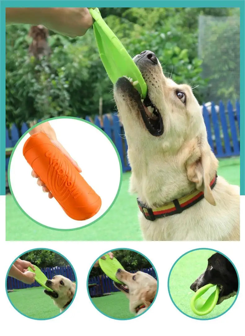 Bite-Resistant Flying Disc – Interactive Training Toy for Dogs & Puppies