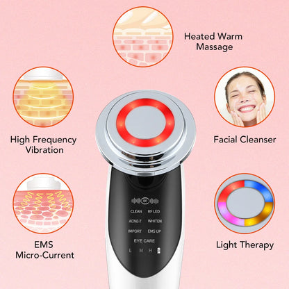 Lifting Facial 7 em 1 com Microcorrente e Luz LED