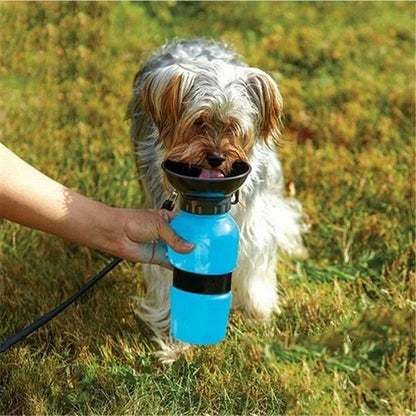 500ml Portable Dog Water Bottle – Travel Cup & Feeder for Dogs