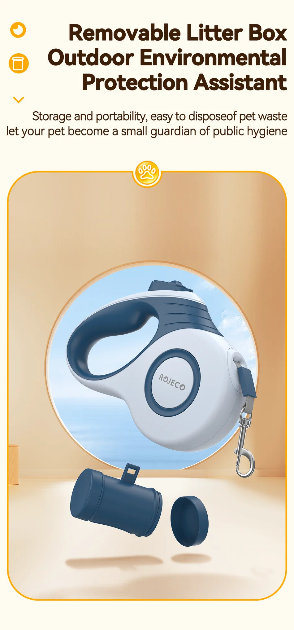 3M/5M Automatic Retractable Leash for Dogs and Cats