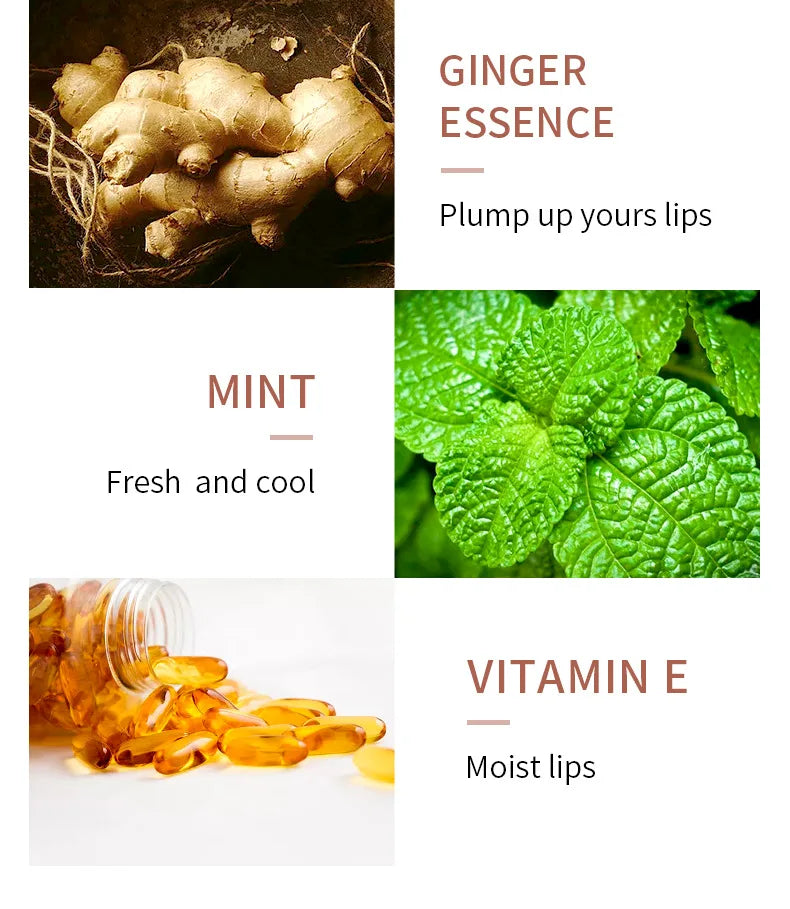 DEROL Ginger Extract Peppermint Lip Plumper