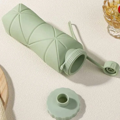Silicone Folding Cup – Portable Travel & Outdoor Sports Water Bottle