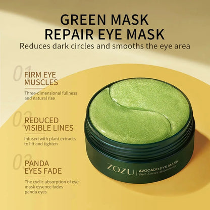 Golden Avocado Eye Mask Set – Anti-Dark Circles & Firming Care