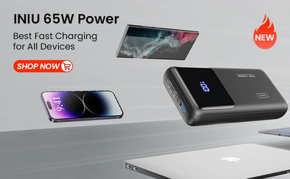 Power Bank 10000mAh, 3-Port Design