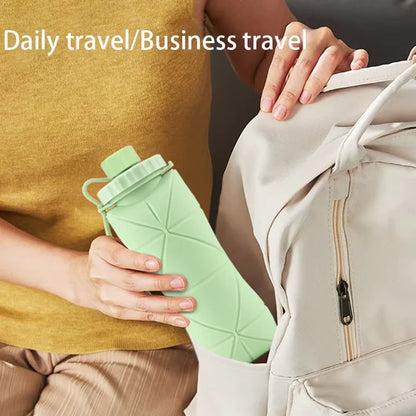 Silicone Folding Cup – Portable Travel & Outdoor Sports Water Bottle