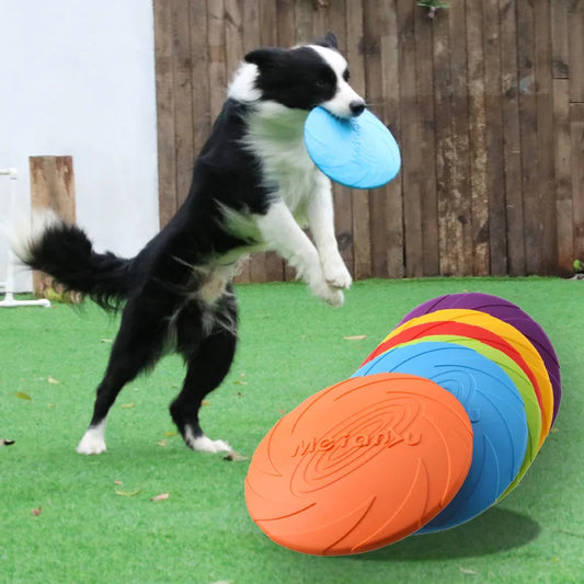 Bite-Resistant Flying Disc – Interactive Training Toy for Dogs & Puppies